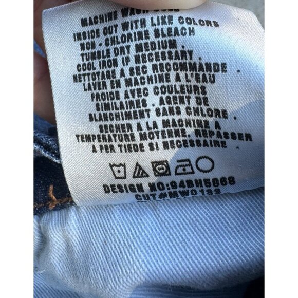 Joes Jeans Women Size 30 Gatsby Jeans Dark Blue Flare 90s Y2k Mid Rise - Picture 8 of 8